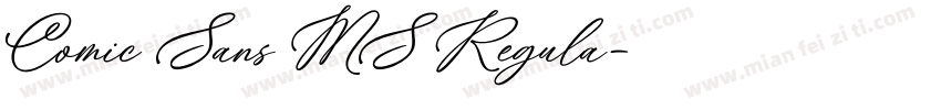 Comic Sans MS Regula字体转换